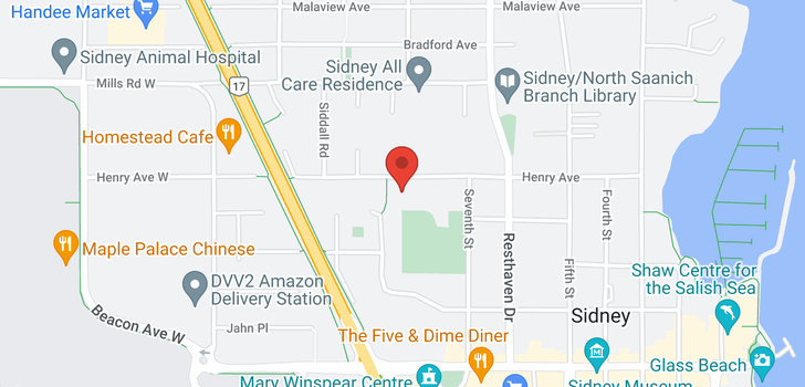 map of 2259 Henry Ave